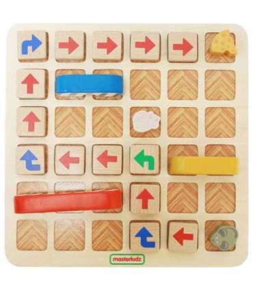 MASTERKIDZ Varajane programmeerimise õpe Loogikamäng: Leia tee juustuni!