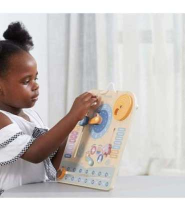 VIGA PolarB деревянный календарь и часы Монтессори