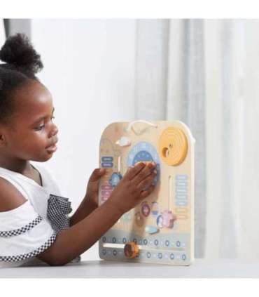 VIGA PolarB деревянный календарь и часы Монтессори