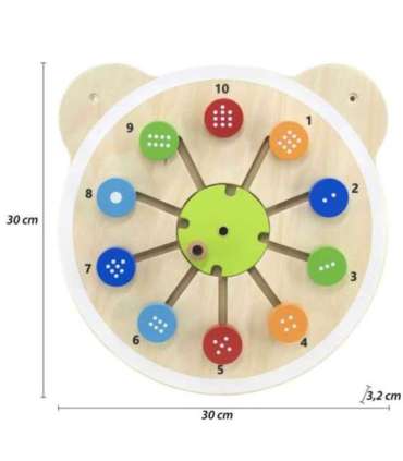 VIGA puidust tahvel 'Sobita numbrid', FSC-sertifitseeritud, Montessori