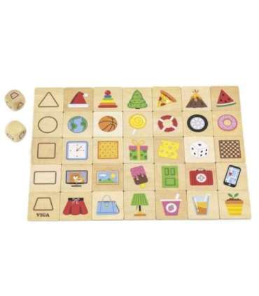 VIGA обучающая деревянная головоломка - подбери формы, 37 шт.