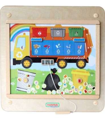 MASTERKIDZ Монтессори обучающая доска — сортировка отходов