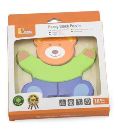 VIGA Первые деревянные пазлы для малыша - Мишка