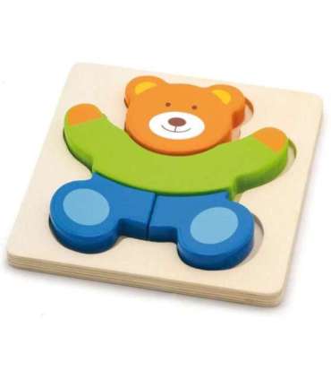 VIGA Первые деревянные пазлы для малыша - Мишка