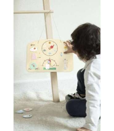 CLASSIC WORLD обучающая доска-барометр — научный набор для детей: метеостанция (ветер, температура), 9 шт.