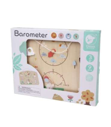 CLASSIC WORLD обучающая доска-барометр — научный набор для детей: метеостанция (ветер, температура), 9 шт.