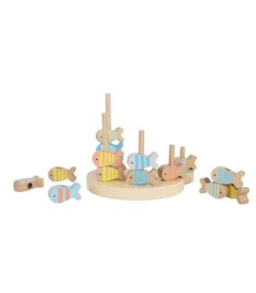 CLASSIC WORLD Puidust kalapüügimäng, komplekt: 2 õnge, 24 osa.