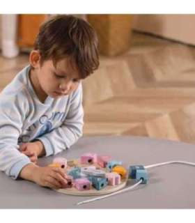 VIGA PolarB Sorter Kształtów Zegar nawlekanka Montessori