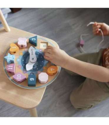 VIGA PolarB Sorter Kształtów Zegar nawlekanka Montessori