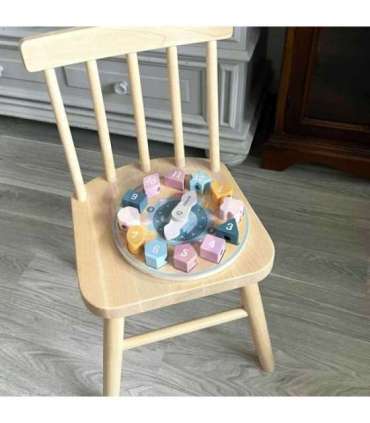 VIGA PolarB Sorter Kształtów Zegar nawlekanka Montessori