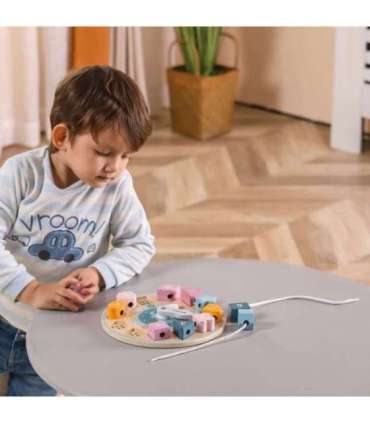 VIGA PolarB Sorter Kształtów Zegar nawlekanka Montessori