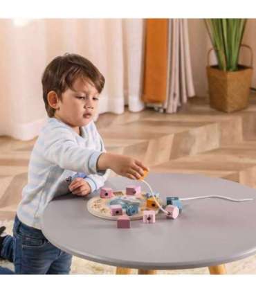 VIGA PolarB Sorter Kształtów Zegar nawlekanka Montessori