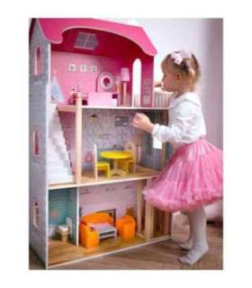 VIGA Duży Drewniany Domek dla Lalek