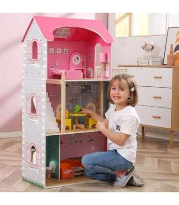 VIGA Duży Drewniany Domek dla Lalek