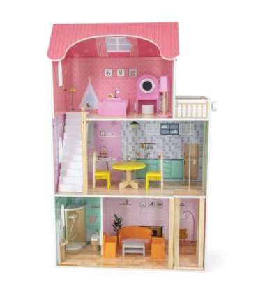 VIGA Duży Drewniany Domek dla Lalek
