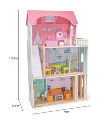 VIGA Duży Drewniany Domek dla Lalek