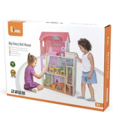 VIGA Duży Drewniany Domek dla Lalek