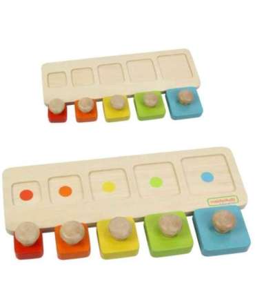 MASTERKIDZ Montessori pusle suuruste ja värvide õppimiseks