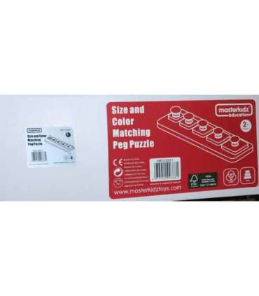 MASTERKIDZ Montessori pusle suuruste ja värvide õppimiseks