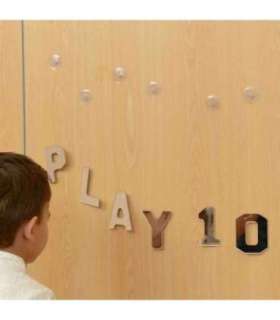 MASTERKIDZ двусторонние акриловые зеркала — буквы, цифры, алфавит — Монтессори