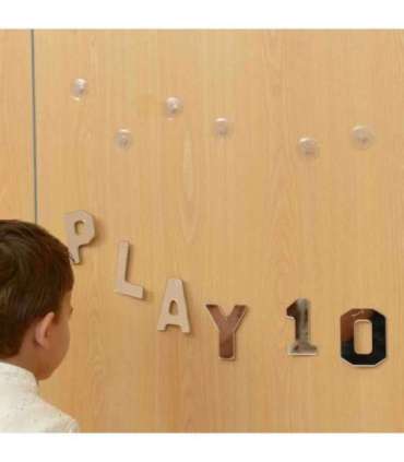 MASTERKIDZ двусторонние акриловые зеркала — буквы, цифры, алфавит — Монтессори