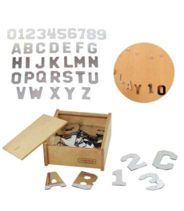 MASTERKIDZ двусторонние акриловые зеркала — буквы, цифры, алфавит — Монтессори