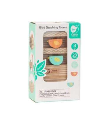 CLASSIC WORLD Обучающая игра – составление птиц из кубиков, 23 шт.