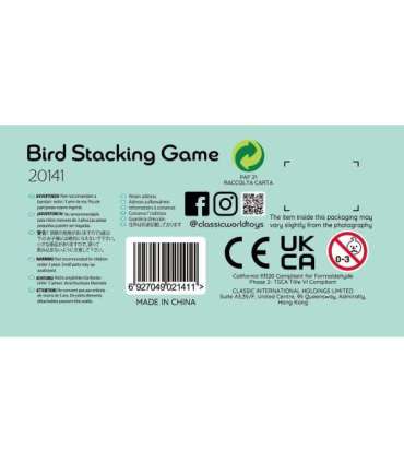CLASSIC WORLD Обучающая игра – составление птиц из кубиков, 23 шт.