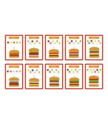 WOOPIE GREEN puidust burger-restoran pusle lastele, 15 osa. FSC-sertifikaat