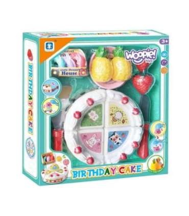 WOOPIE Торт на день рождения и фрукты для нарезки со сладостями