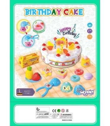 WOOPIE Торт на день рождения и фрукты для нарезки со сладостями