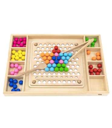 VIGA puidust kuulimäng 'Püüa ja sobita' Montessori pusle