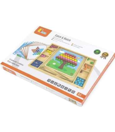 VIGA puidust kuulimäng 'Püüa ja sobita' Montessori pusle