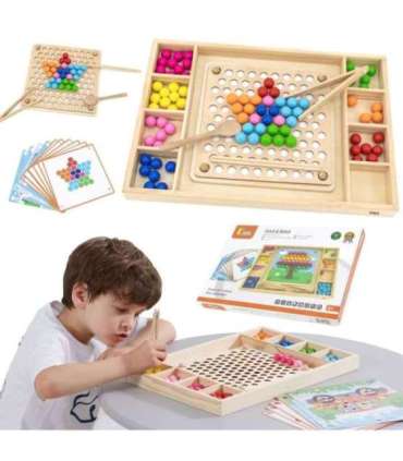 VIGA puidust kuulimäng 'Püüa ja sobita' Montessori pusle