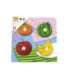 VIGA деревянные пазлы с ручками — Фрукты