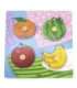 VIGA деревянные пазлы с ручками — Фрукты