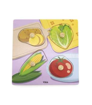 VIGA puidust pusled tihvtidega - köögiviljad