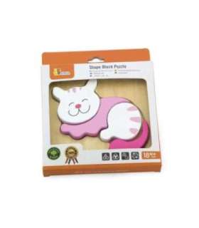 VIGA Esimesed puidust pusled väikelapsele — kassike