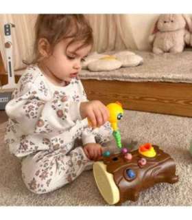 WOOPIE магнитная игра на ловкость «Поймай жучка» 2 дятла + 10 жучков