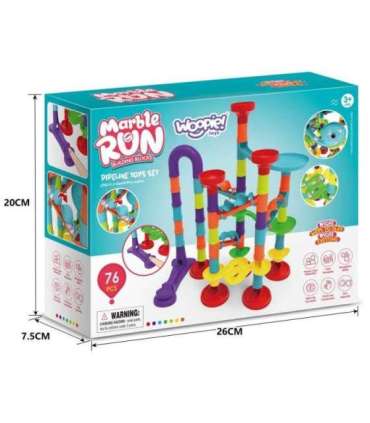 WOOPIE kuulirada (pallirada) komplekt, spiraal, 76 osa.