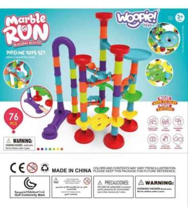 WOOPIE kuulirada (pallirada) komplekt, spiraal, 76 osa.