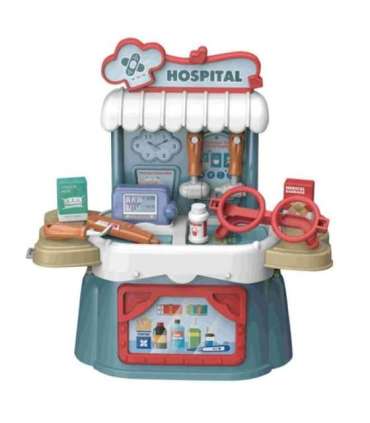 WOOPIE Väikese Arsti komplekt, 3-ühes kohver/kott, 21 osa.