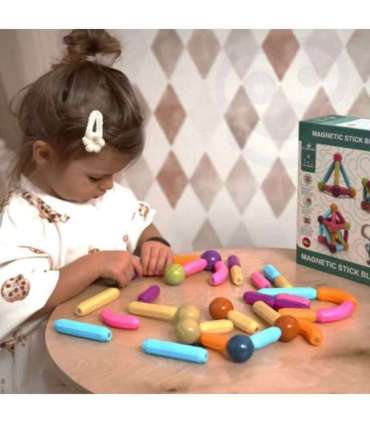 WOOPIE магнитные конструкторские обучающие блоки, большие и толстые, 38 шт.