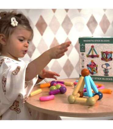 WOOPIE магнитные конструкторские обучающие блоки, большие и толстые, 38 шт.