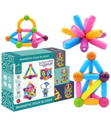 WOOPIE магнитные конструкторские обучающие блоки, большие и толстые, 38 шт.