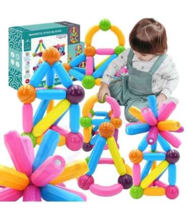 WOOPIE магнитные конструкторские обучающие блоки, большие и толстые, 38 шт.