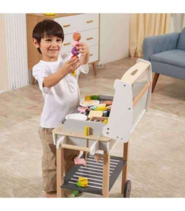 VIGA Большой деревянный гриль для детей + 47 аксессуаров