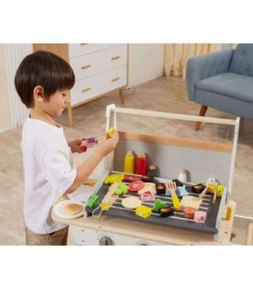 VIGA Большой деревянный гриль для детей + 47 аксессуаров