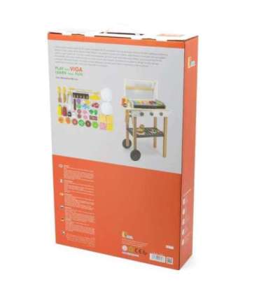 VIGA Большой деревянный гриль для детей + 47 аксессуаров