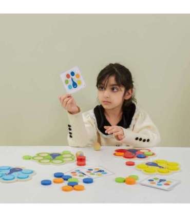 VIGA puidust mäng Sobita värvid Paabulinnu saba Montessori + kaardid